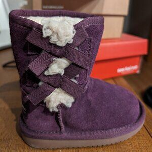 Koolaburra by UGG Victoria Mini Bow Purple Boots Size 12